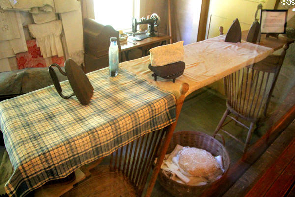 Laundry room in Coolidge Homestead at President Calvin Coolidge State Historic Park. Plymouth Notch, VT.