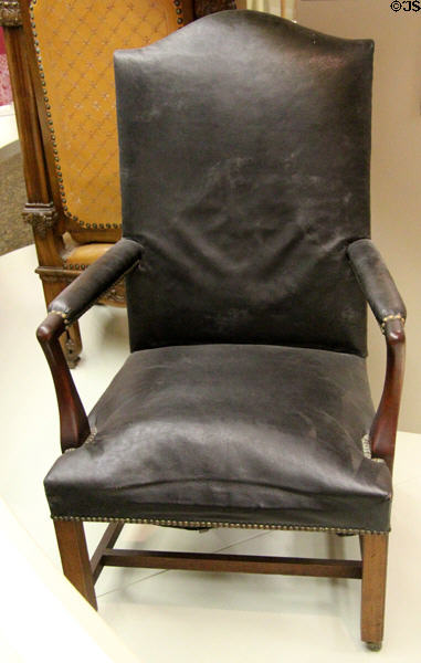 Coolidge's cabinet chair at President Calvin Coolidge State Historic Park. Plymouth Notch, VT.