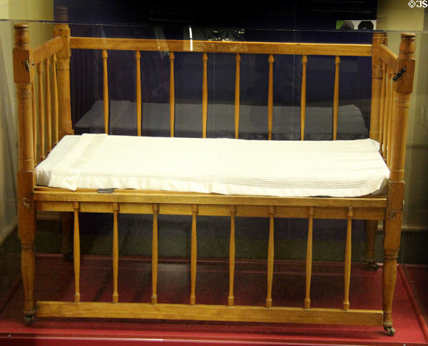 Crib (c1870) used by Calvin at President Calvin Coolidge State Historic Park. Plymouth Notch, VT.