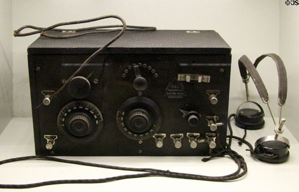 Radio (c1920) by B&C Radio Manuf. Co. of Boston at President Calvin Coolidge State Historic Park. Plymouth Notch, VT.