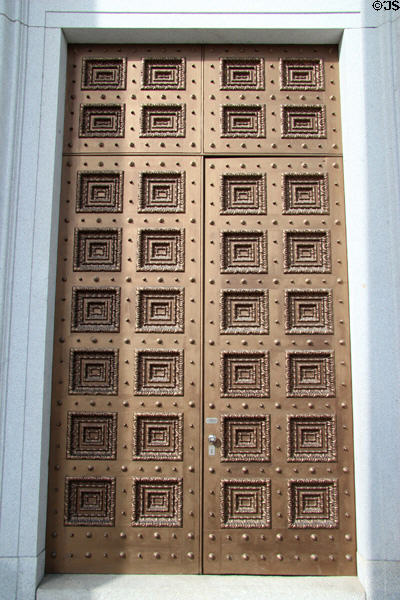 Doors of Vermont State House. Montpelier, VT.