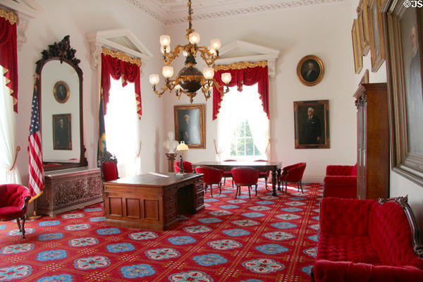 Governor's Office restored to 1859 appearance at Vermont State House. Montpelier, VT.