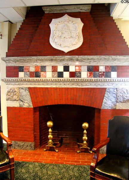 Fireplace at Vermont State House. Montpelier, VT.