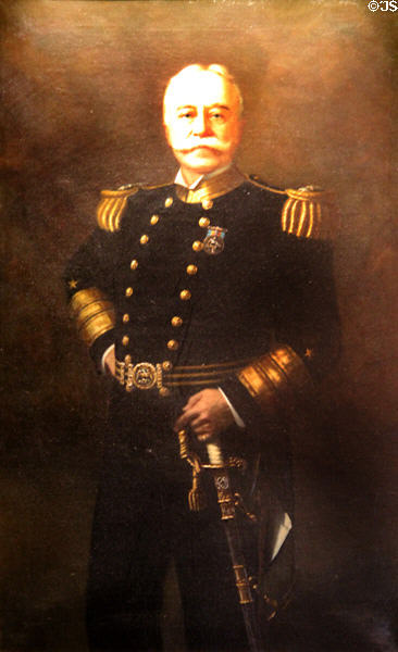 Portrait of Admiral George Dewey at Vermont State House. Montpelier, VT.