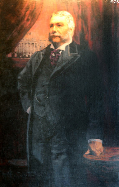 President Chester Alan Arthur portrait by C. Michael Dudash at Vermont State House. Montpelier, VT.