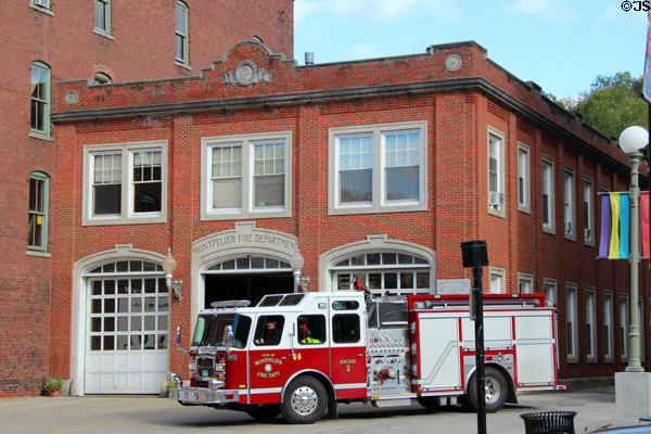 Montpelier Fire Department building (1924) (37 Main St.). Montpelier, VT.