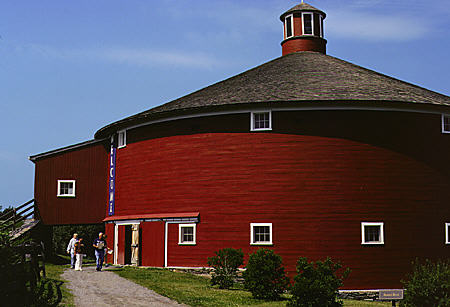 Round barn (1901) at Shelburne Museum. VT.
