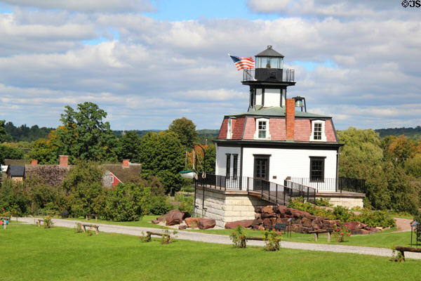 Colchester Reef Lighthouse (1871) (moved 1952 from Lake Champlain) at Shelburne Museum. Shelburne, VT.
