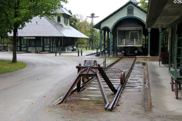 Shelburne Railroad Station (1890) & Freight Shed at Shelburne Museum. Shelburne, VT.