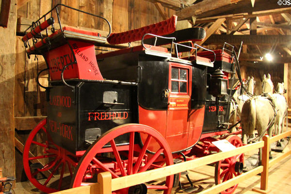 Liberty road coach (1899) by Million et Guiet of Paris, France used in New York at Shelburne Museum. Shelburne, VT.