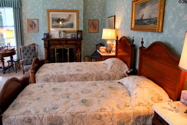 Master bedroom at Marsh-Billings-Rockefeller Mansion. Woodstock, VT.