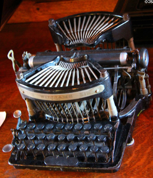 Williams Typewriter (c1890s) by Brady Manuf. Co. of Brooklyn, N.Y. in office of farm house at Billings Farm & Museum. Woodstock, VT.
