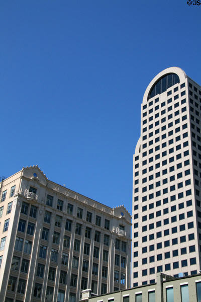Melbourne Tower (1928) (11 floors) (1511 3rd Ave.) & Century Square. Seattle, WA. Architect: Lawton & Moldenhour.