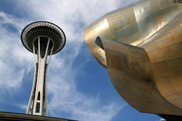 EMP|FSM & Space Needle at Seattle Center. Seattle, WA.