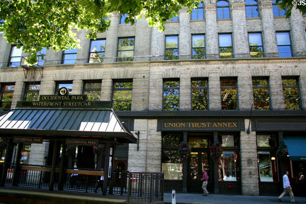Union Trust Annex building (117-119 S. Main St. at Occidental Park). Seattle, WA.