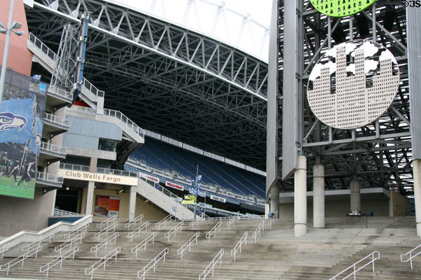 Steps leading up to Qwest Field. Seattle, WA.