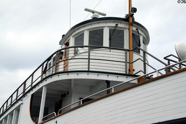 Wheelhouse of Steamship Virginia V. Seattle, WA.
