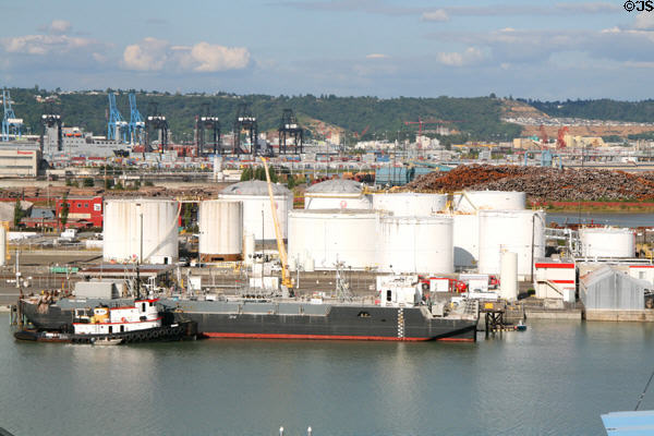 Container cranes of Port of Tacoma. Tacoma, WA.