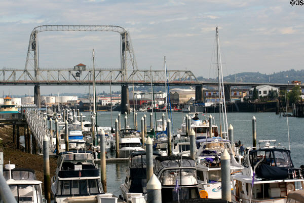 Murray Morgan Lift Bridge across Thea Foss Waterway. Tacoma, WA.