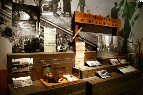Northern Pacific exhibit at Washington State History Museum. Tacoma, WA.