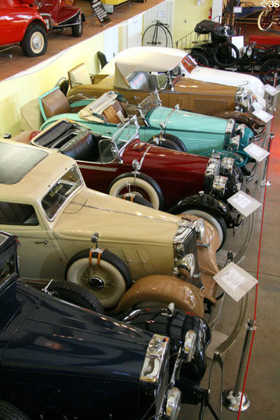 Cars of 1920s & 1930s at LeMay Museum. Tacoma, WA.
