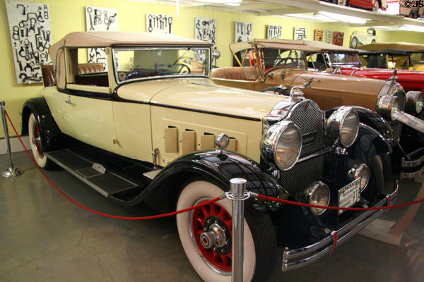 Packard Custom Eight Roadster (1930) at LeMay Museum. Tacoma, WA.