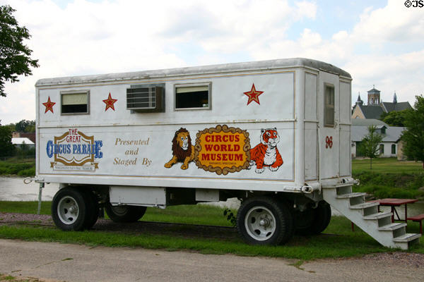 Circus business office trailer at Circus World Museum. Baraboo, WI.