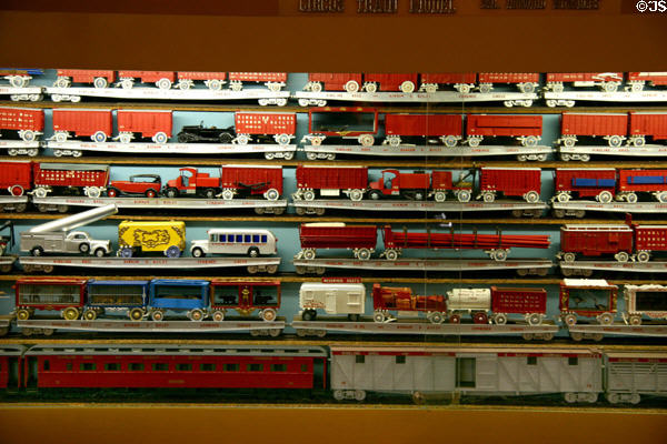 Collection of model circus trains at Circus World Museum. Baraboo, WI.