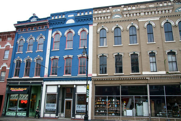 P. Wehrers through S. Gantert's (1874) buildings along 3rd St. South. La Crosse, WI.