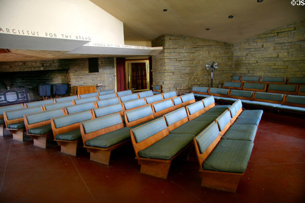 Seating of Unitarian Meeting House. Madison, WI.