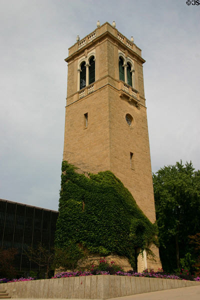 Memorial Carillon (85 ft tower with 56 bronze bells) at University of Wisconsin. Madison, WI.