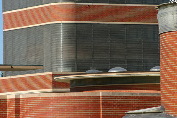 Lines of design of SC Johnson Wax Building. Racine, WI.