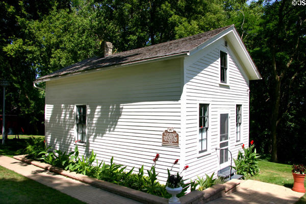 Clapboard building in which first U.S. Kindergarten was founded (1856) by Margarethe Meyer Schurz. Watertown, WI.