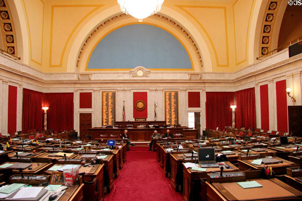 House of Delegates in the West Virginia State Capitol. Charleston, WV.