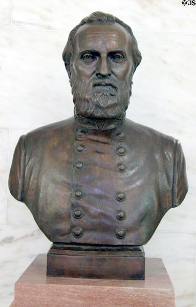 Thomas J. "Stonewall" Jackson bust in the West Virginia State Capitol. Charleston, WV.