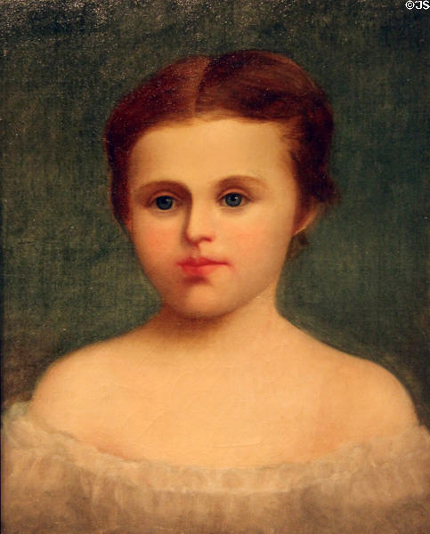 Portrait of Julia Jackson (c1870) , daughter of Stonewall Jackson by Samantha J. Morgan Winfield at West Virginia State Museum. Charleston, WV.