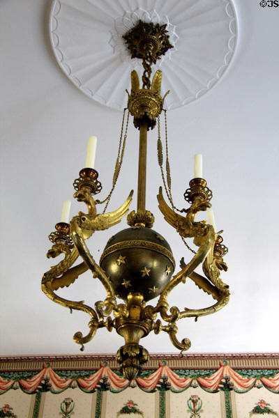 French chandelier (c1780) in parlor at Craik-Patton House. Charleston, WV.