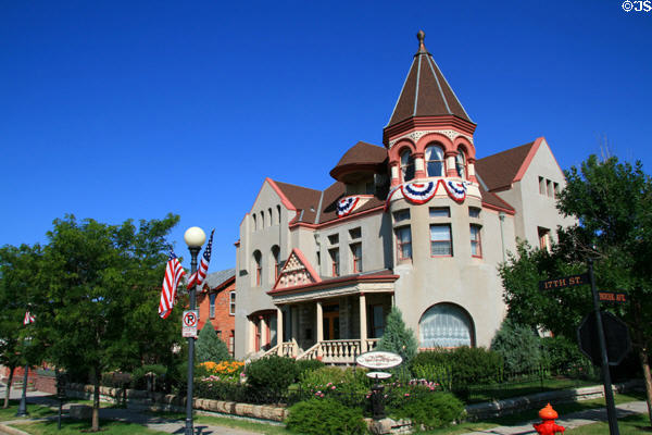 Nagel Warren Mansion (1888) (17th St. at House Ave.). Cheyenne, WY. Style: Queen Anne. On National Register.