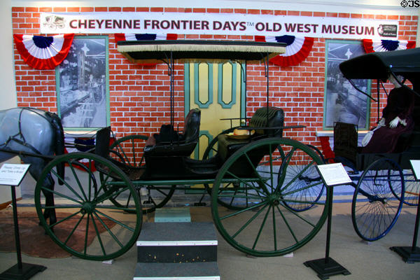 Canopy top surrey (c1885) by James B. Brewster & Co., New York at Cheyenne Frontier Days Old West Museum. Cheyenne, WY.