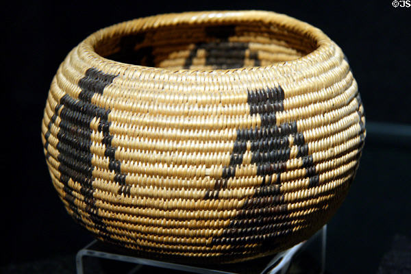 Washo Indian basket with human figures (c1900) at Nelson Museum of the West. Cheyenne, WY.