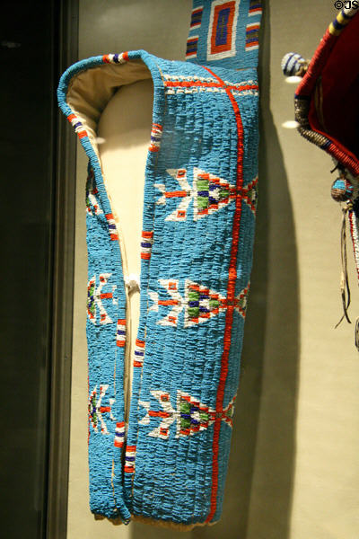 Cheyenne beadwork hood cradle board (c1885) at Buffalo Bill Center of the West. Cody, WY.