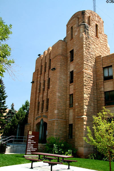 Wyoming Union (1939) of University of Wyoming. Laramie, WY. Architect: William Dubois.