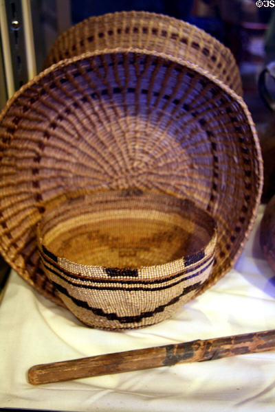 Woven native baskets at Laramie Plains Museum. Laramie, WY.