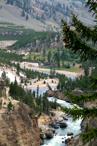 Landscape near Tower Fall in Yellowstone National Park. WY.
