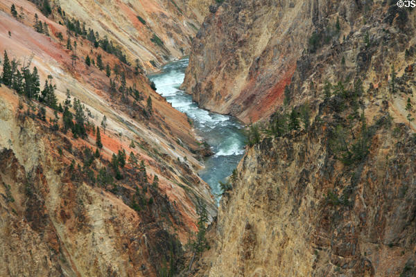 Grand Canyon of the Yellowstone in Yellowstone National Park. WY.