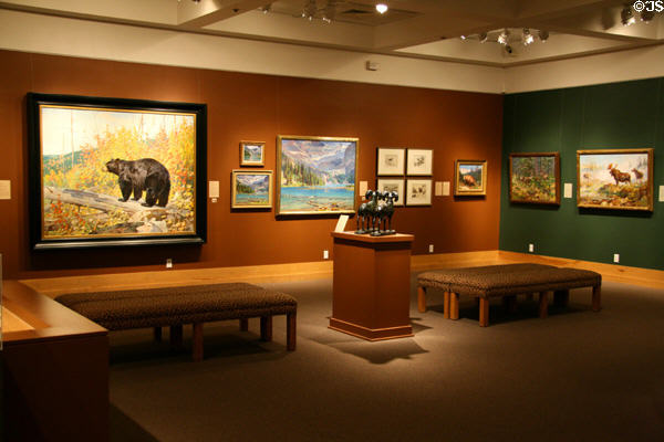 Carl Rungius gallery at National Wildlife Museum of Art. Jackson, WY.