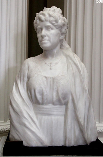 Lady Lever marble bust (1919) by William Goscombe John at Lady Lever Art Gallery. Liverpool, England.