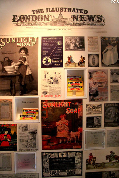 Sunlight Soap ads collection (1922) at Lady Lever Art Gallery. Liverpool, England.