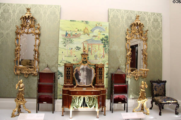 Collection of European Chinoiserie furniture (1750-60s) at Lady Lever Art Gallery. Liverpool, England.