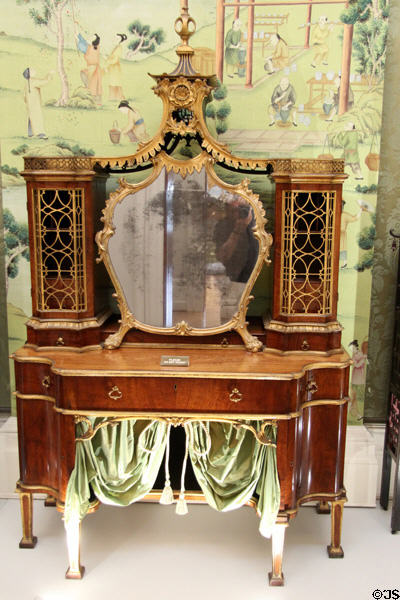 Chinoiserie dressing table (c1760) by Thomas Chippendale at Lady Lever Art Gallery. Liverpool, England.